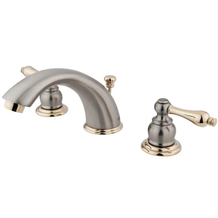 Kingston Brass Victorian Widespread Bathroom Faucet, Nickel/ Brass KB979AL